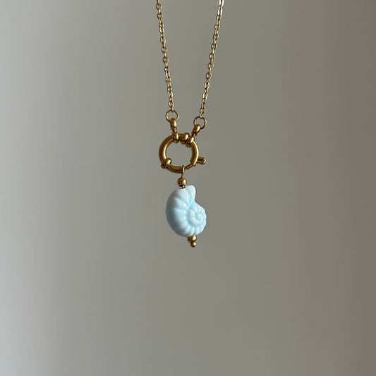 Blue Ammonite Charm