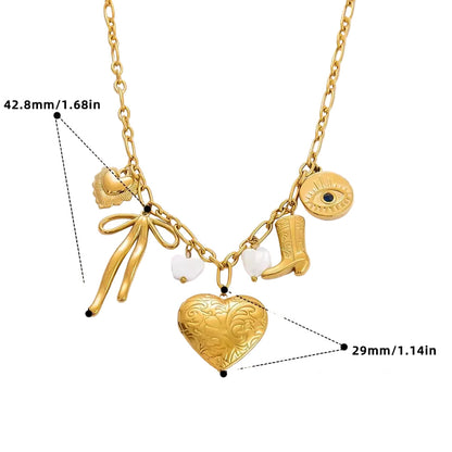 Big Heart Charm Necklace