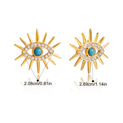 Turquoise Eye Studs