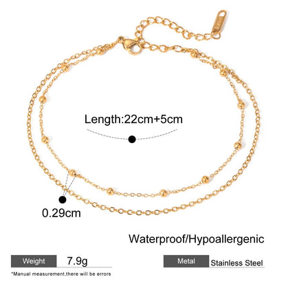 Dual Chain Anklet