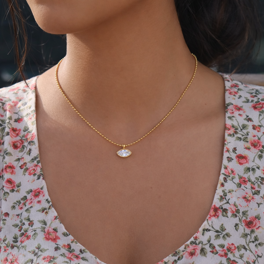 Bezel Beads Necklace