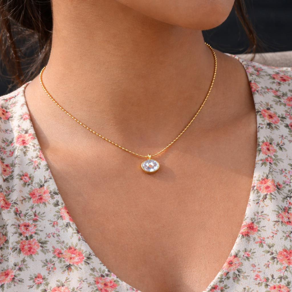 Bezel Beads Necklace