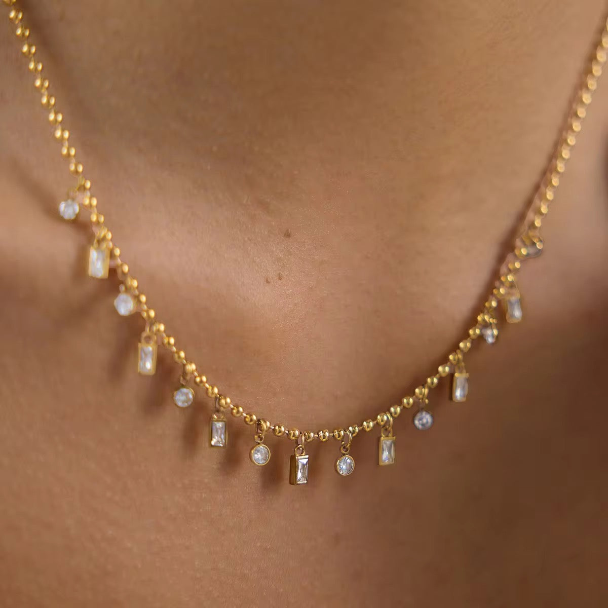 Crystal Drop Necklace