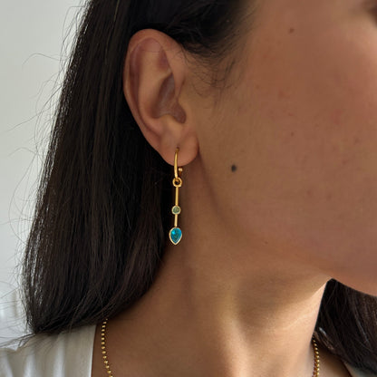 Blue Tassel Earrings