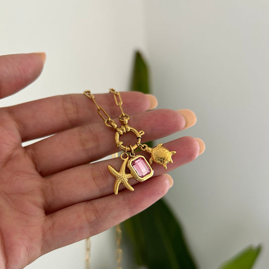 Bezel Stone Charm