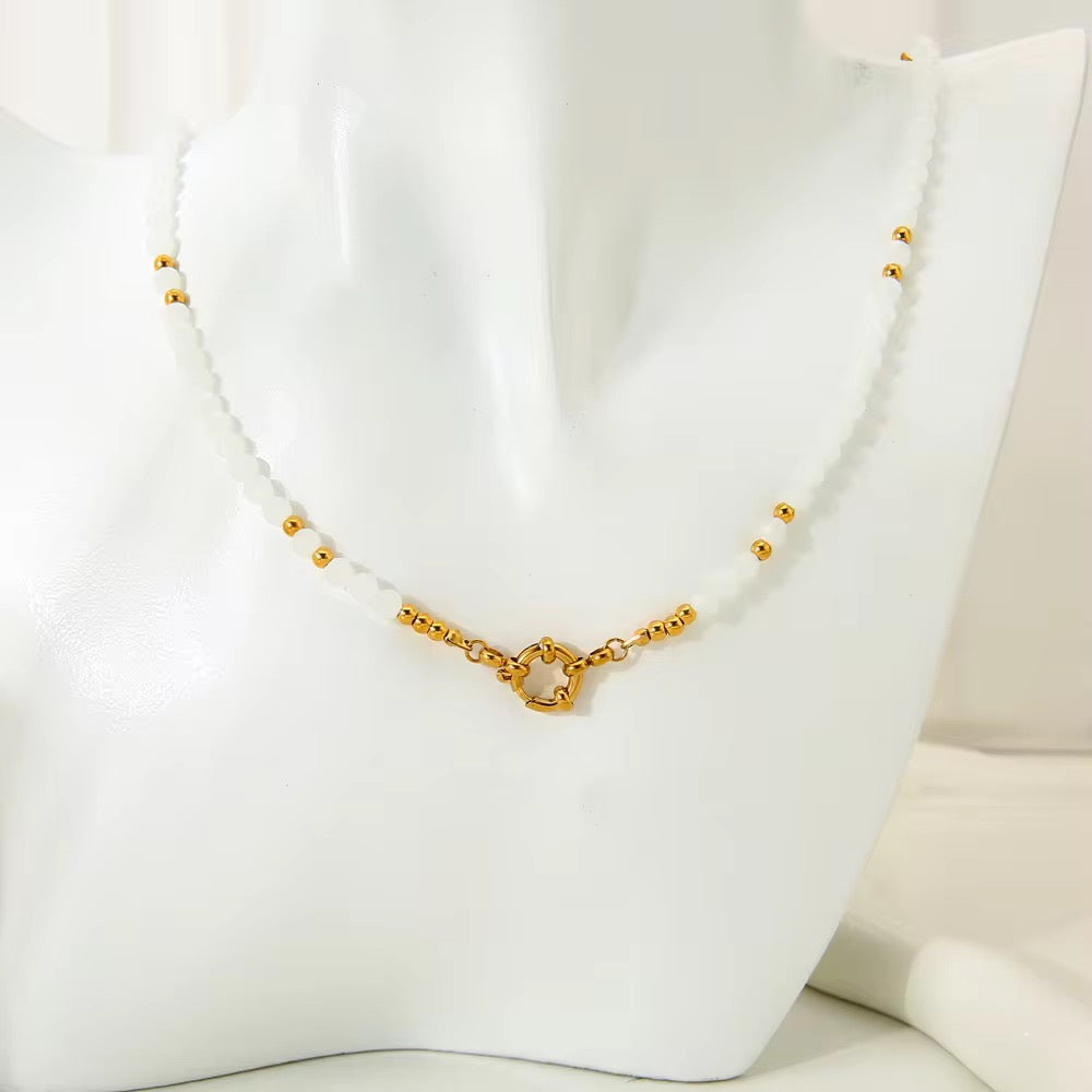 White Bead MYO Chain