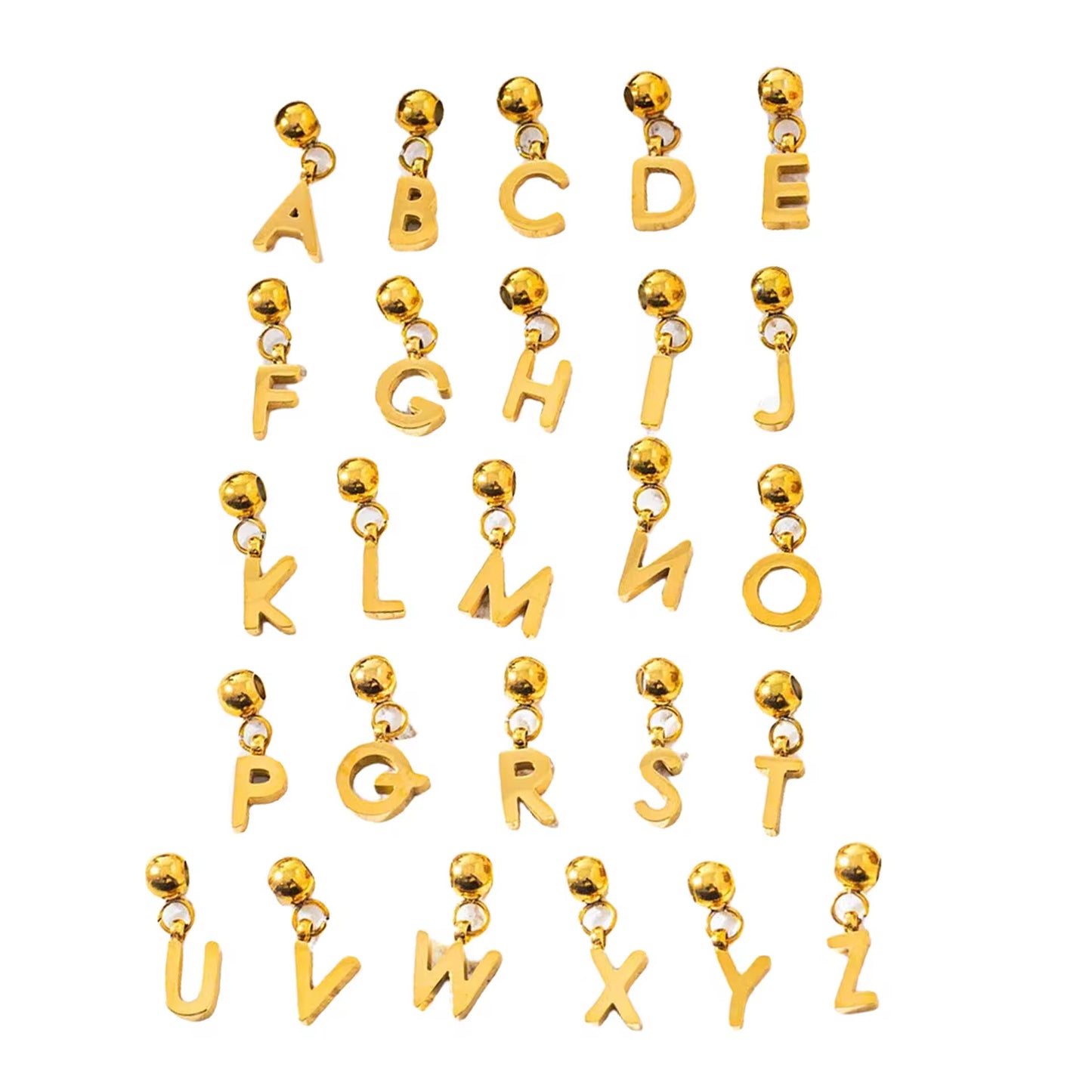 Needle Alphabet Charm