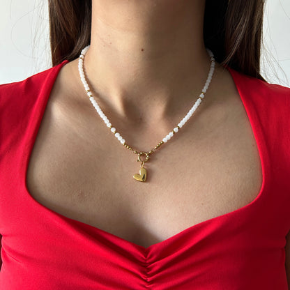 White Bead MYO Chain