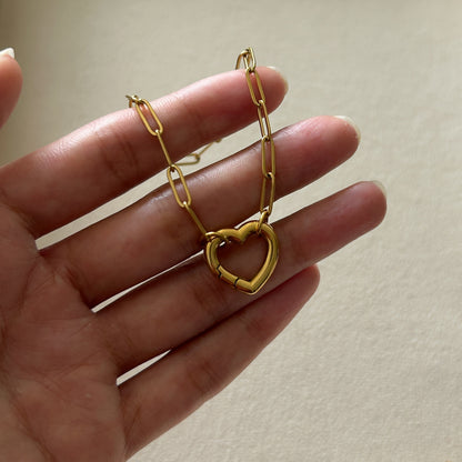 Heart Carabiner Bracelet