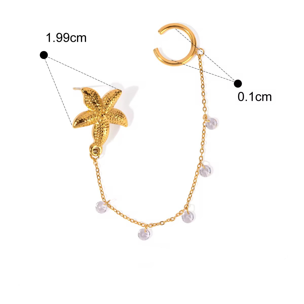 Starfish Earcuff