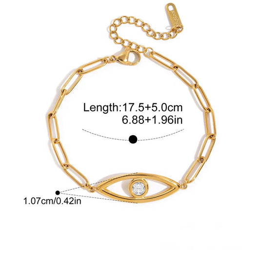 Big Evil Eye Bracelet