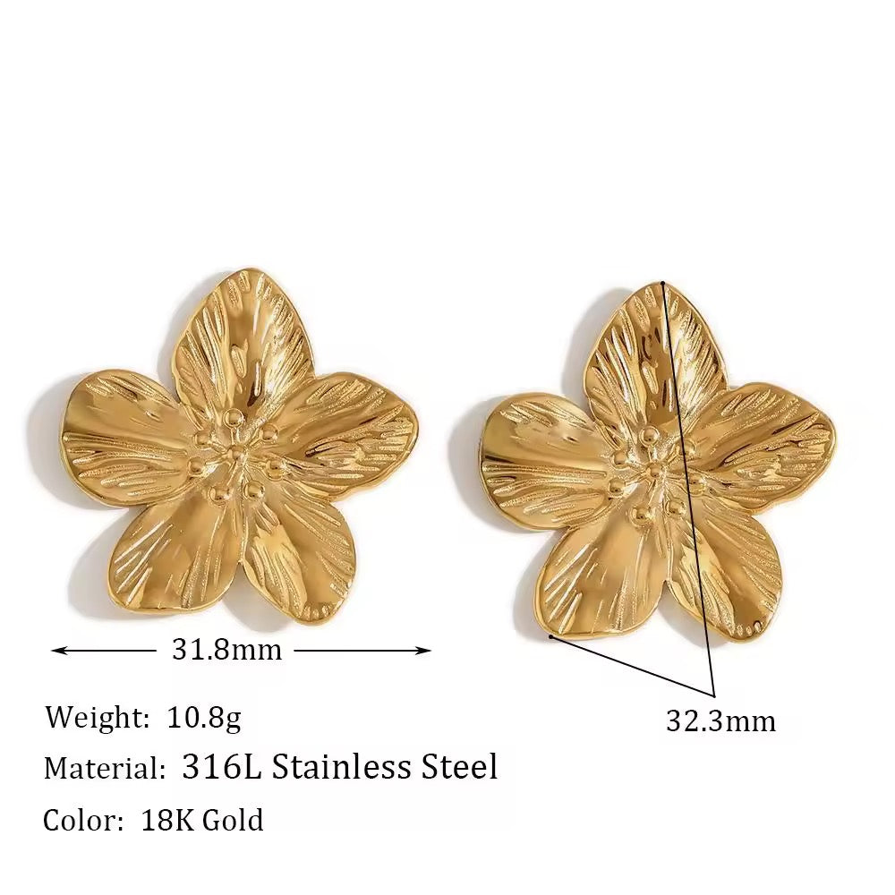 Textured Petal Studs