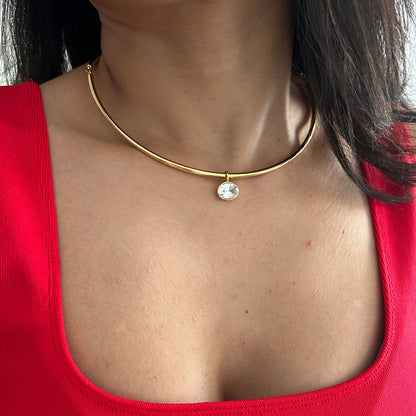 Bezel Collar Necklace