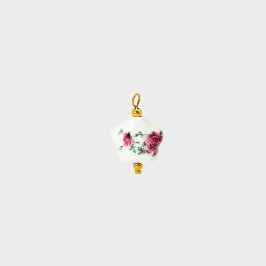 Floral Ceramic Charm
