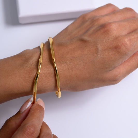 Wavy Cuff Bangle