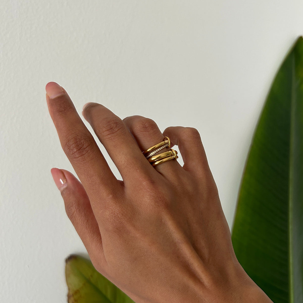 Multilayer Rings Multilayer Gold Ring – Delta Charms