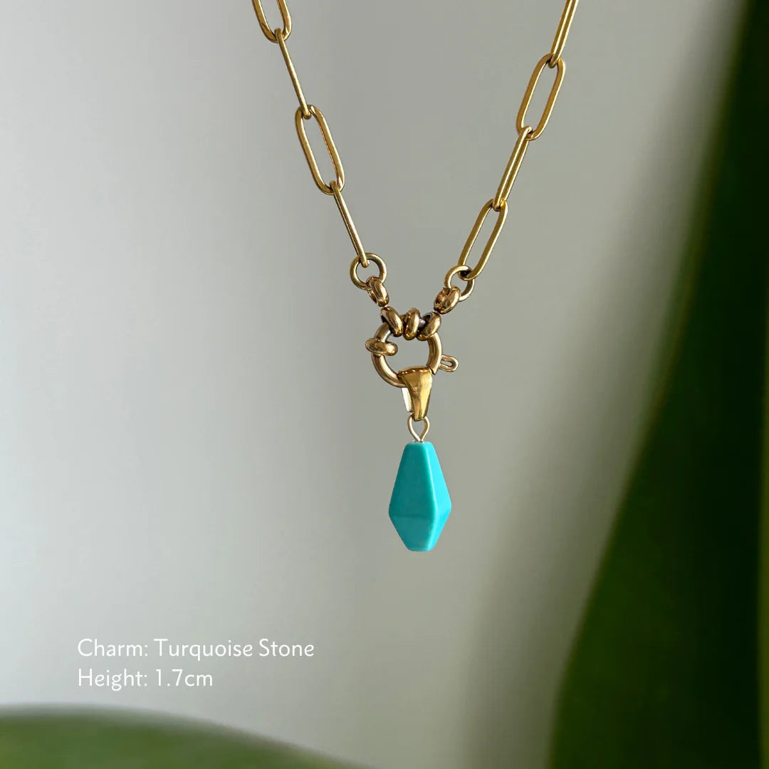 Stone Charm-Turquoise