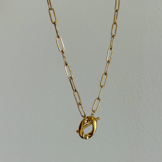 Oval Buckle Necklace