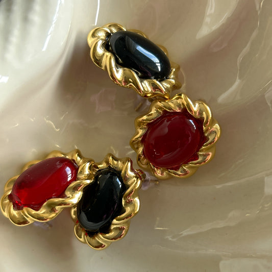 Vintage Gemstone Studs