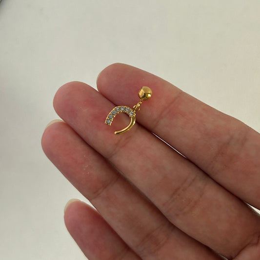 Horseshoe Needle Charm