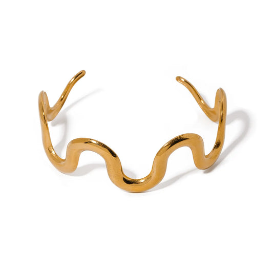 Wavy Cuff Bangle