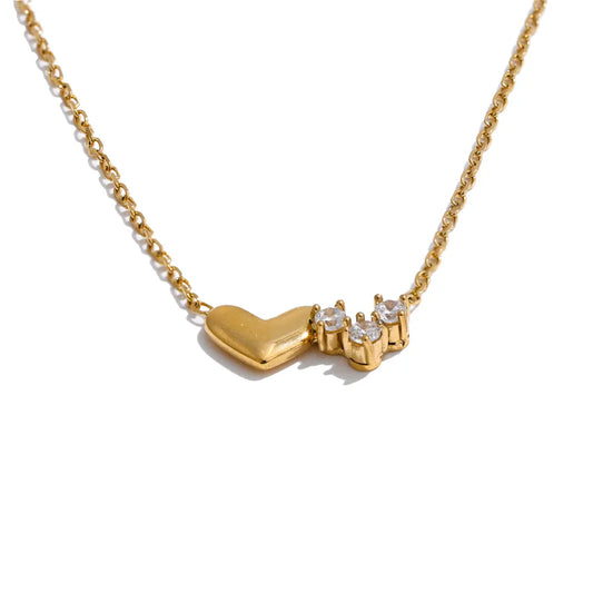 Dainty CZ Heart Chain