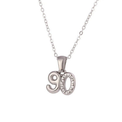 90's Baby Necklace- Silver