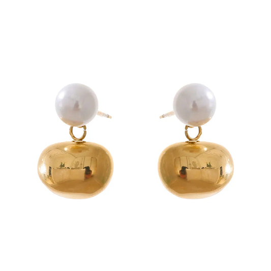 Puffy Pearl Studs