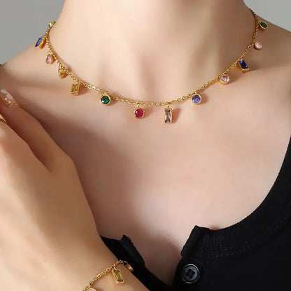 Bejeweled Multi-Stone Necklace