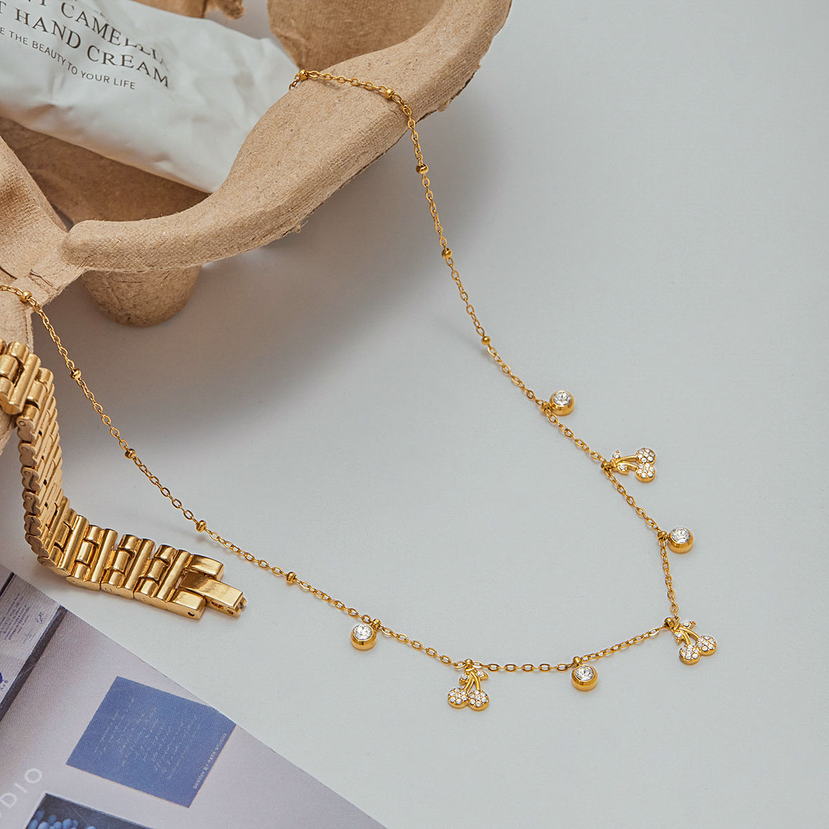 Dainty Cherry Necklace