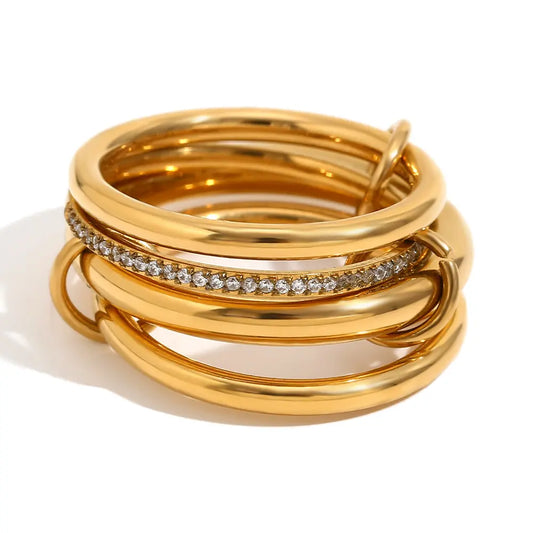 Multilayer Gold Ring