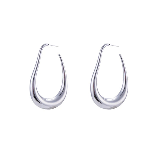 Ellipse Earrings- Silver
