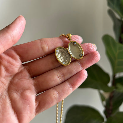 Oval Sun Locket