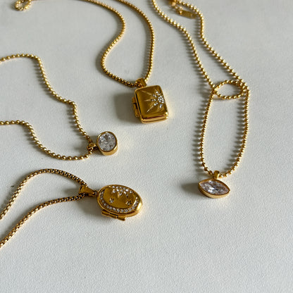 Oval Sun Locket