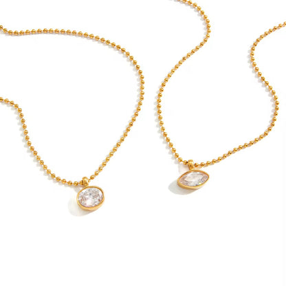 Bezel Beads Necklace