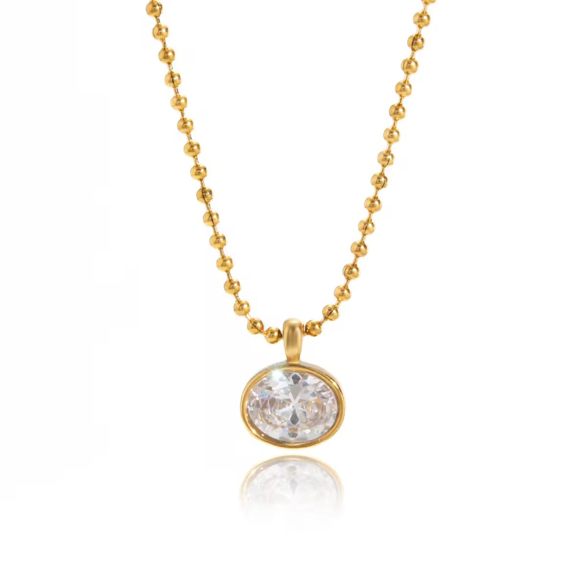 Bezel Beads Necklace