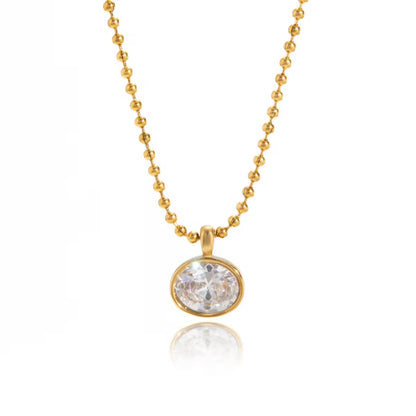Bezel Beads Necklace