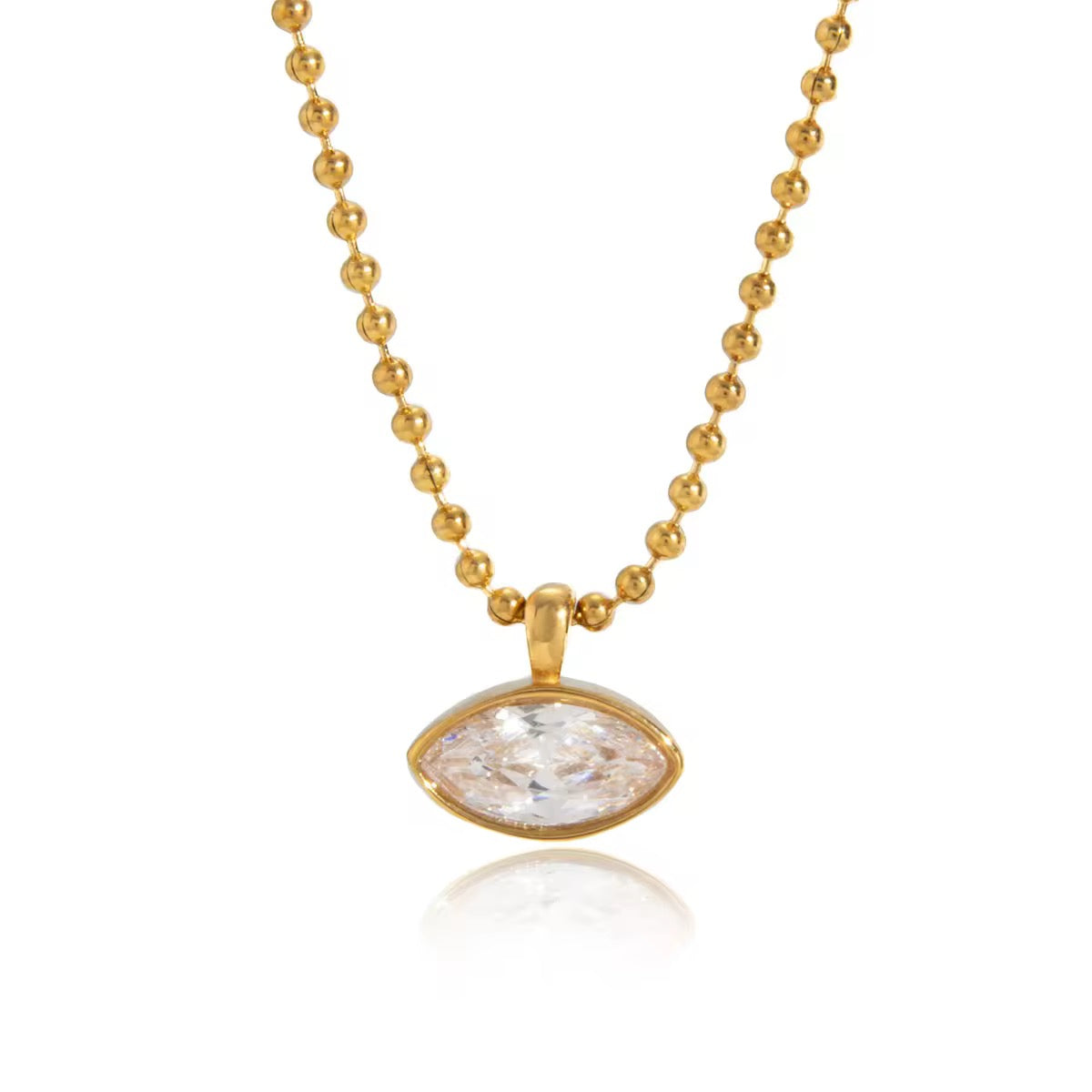Bezel Beads Necklace