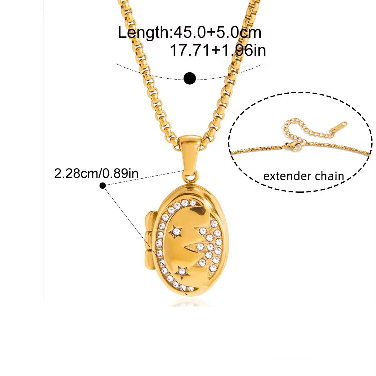 Oval Sun Locket