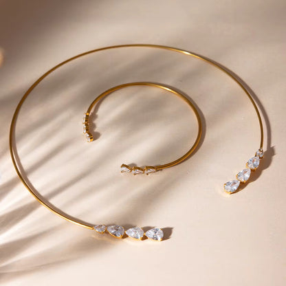 Torque Pear Necklace