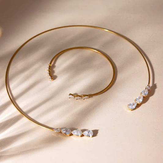 Torque Pear Necklace