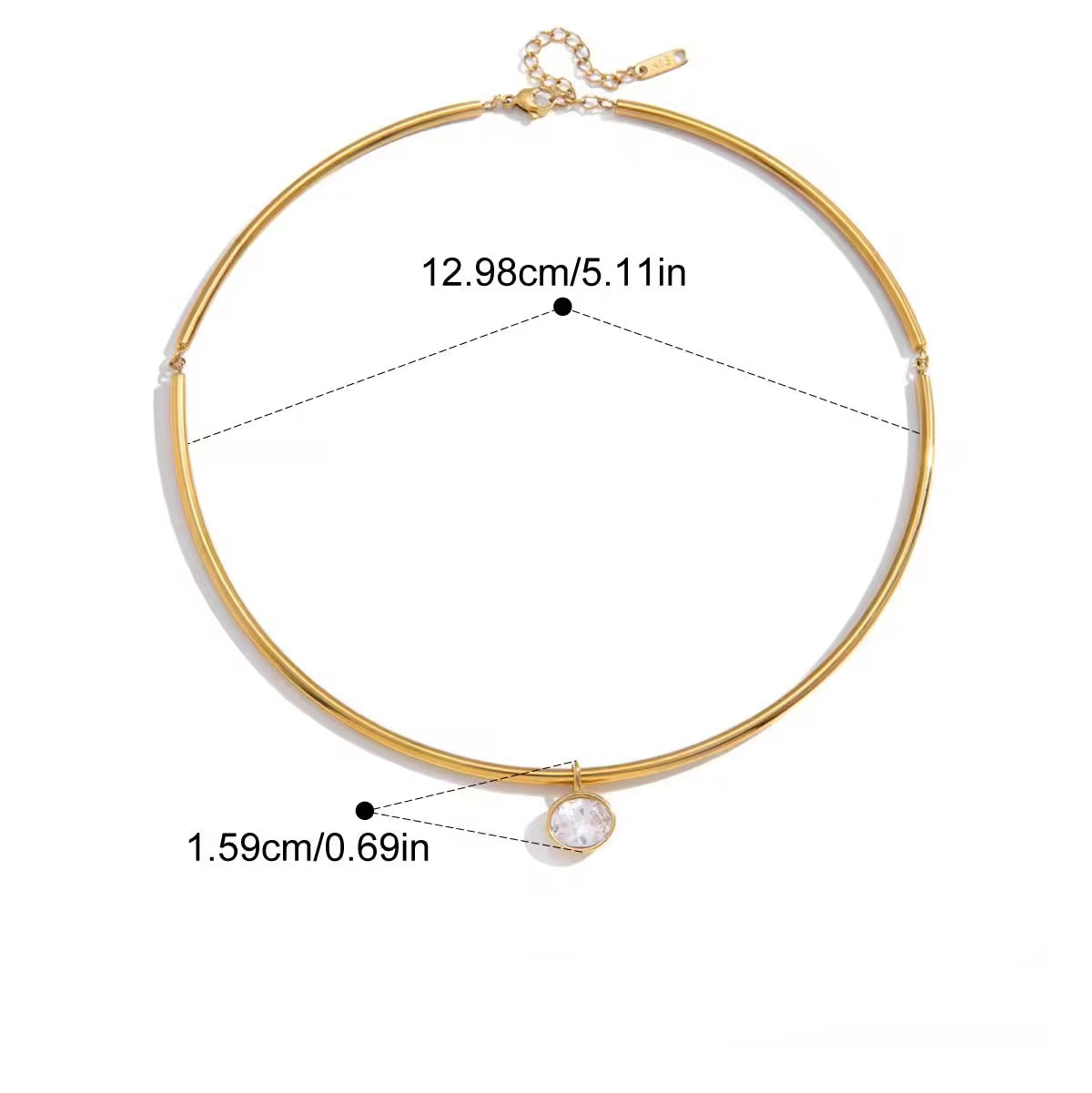Bezel Collar Necklace