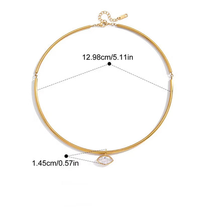 Bezel Collar Necklace