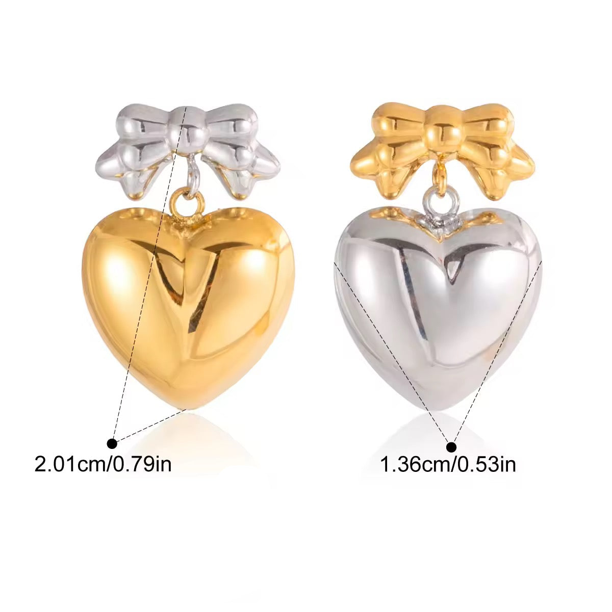 Dual Heart Earrings