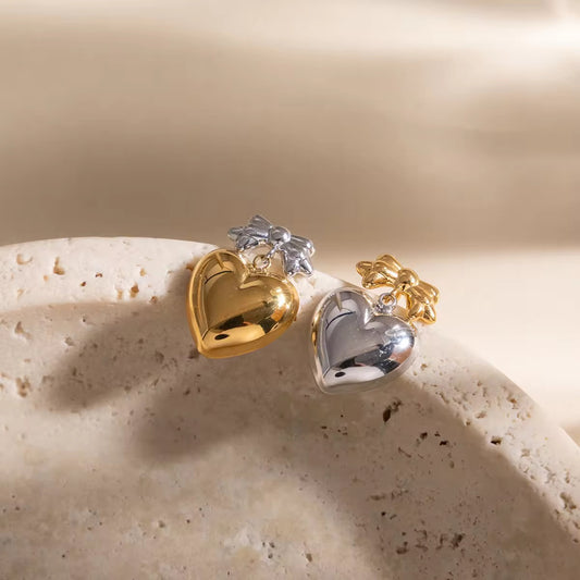 Dual Heart Earrings