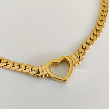 Heart Cuban Necklace