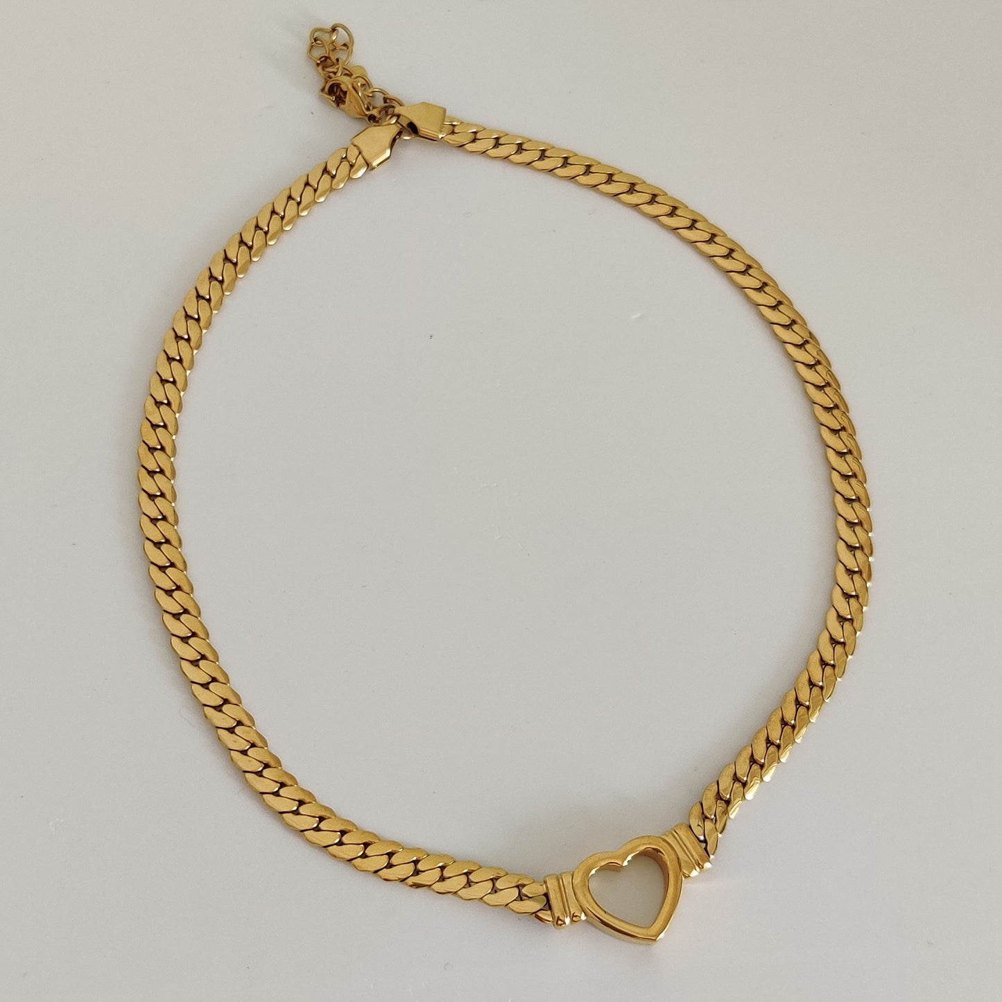 Heart Cuban Necklace