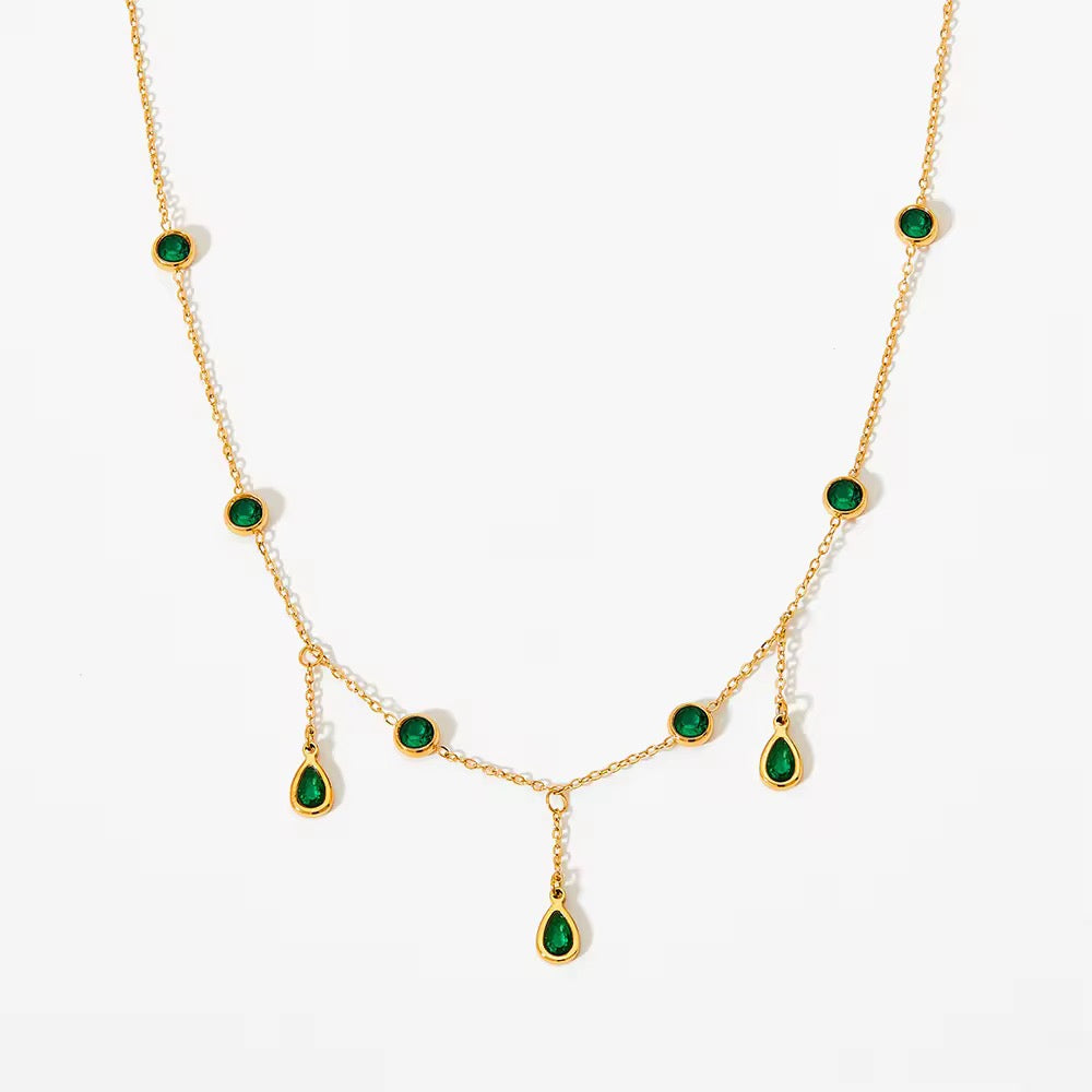 Emerald Drops Chain