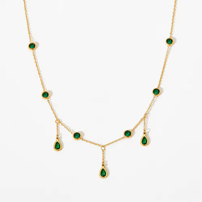 Emerald Drops Chain