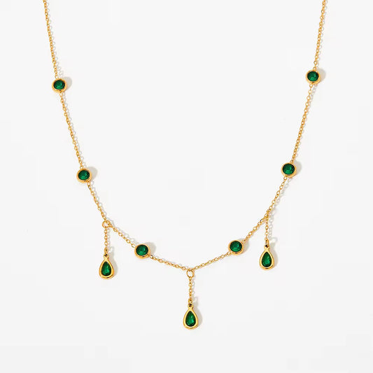 Emerald Drops Chain